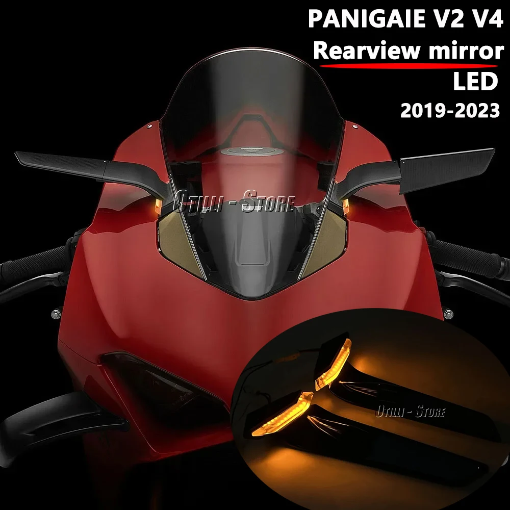 Fits Panigale V2 Mirrors Side Mirrors Turn Signal Indicator Motorcycle LED Rearview Mirror For Ducati PANIGALE V4 Kit 2019-2023
Fits Panigale V2 Mirrors Side Mirrors Turn Signal Indicator Motorcycle LED Rearview Mirror For Ducati PANIGALE V4 Kit 2019-2023