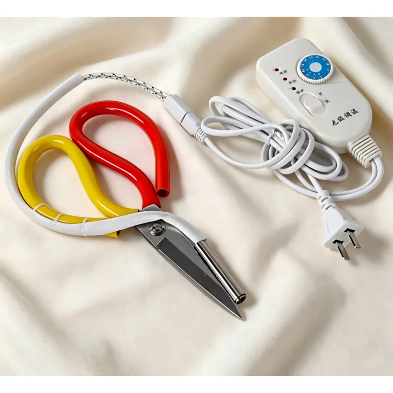 Electric Thermal Scissors Adjustable Temperature Scissors for Ribbon Zipper Nylon Rope Label Trimming Tailor Scissors DIY Tools
Electric Thermal Scissors Adjustable Temperature Scissors for Ribbon Zipper Nylon Rope Label Trimming Tailor Scissors DIY Tools