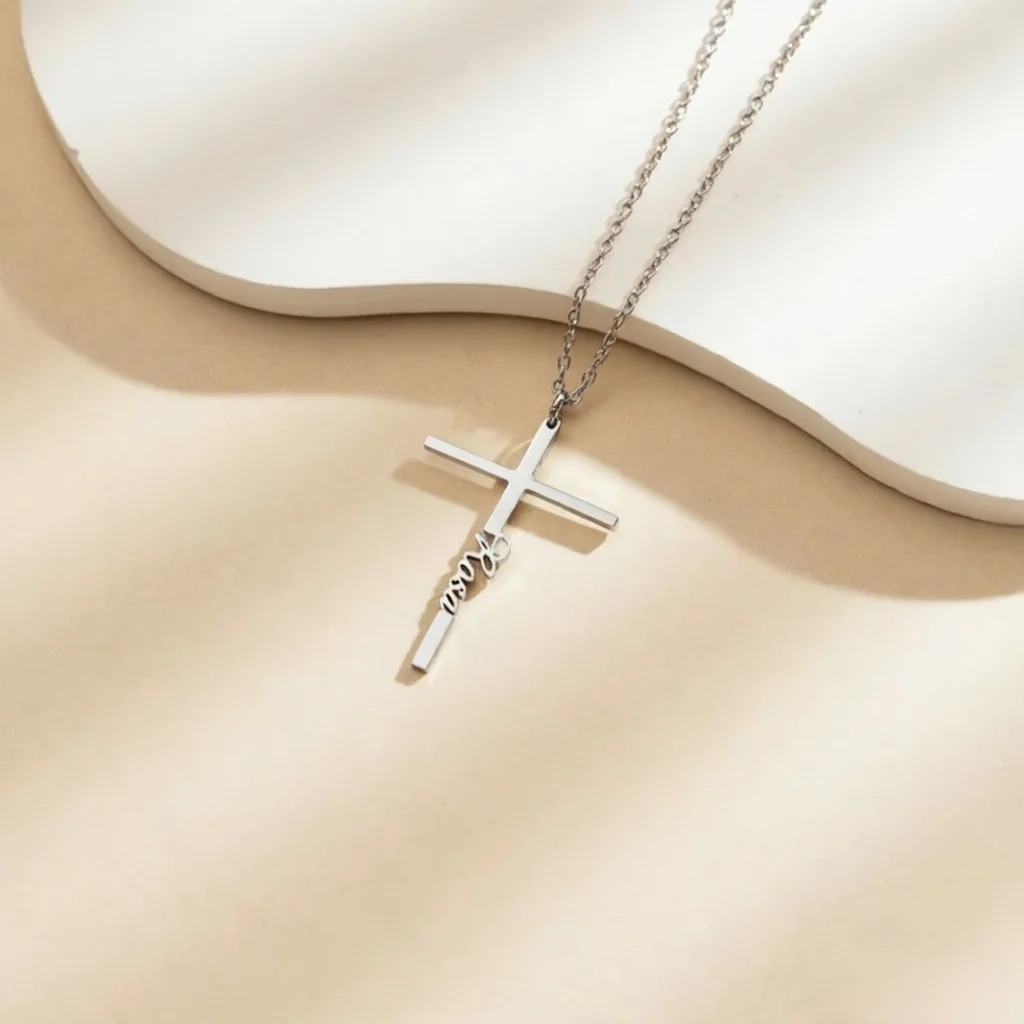 Custom Name Cross Elegant Style Pendant Necklace Personalized Stainless Steel Necklace Birthday Jewelry Gifts For Best Friend
Custom Name Cross Elegant Style Pendant Necklace Personalized Stainless Steel Necklace Birthday Jewelry Gifts For Best Friend