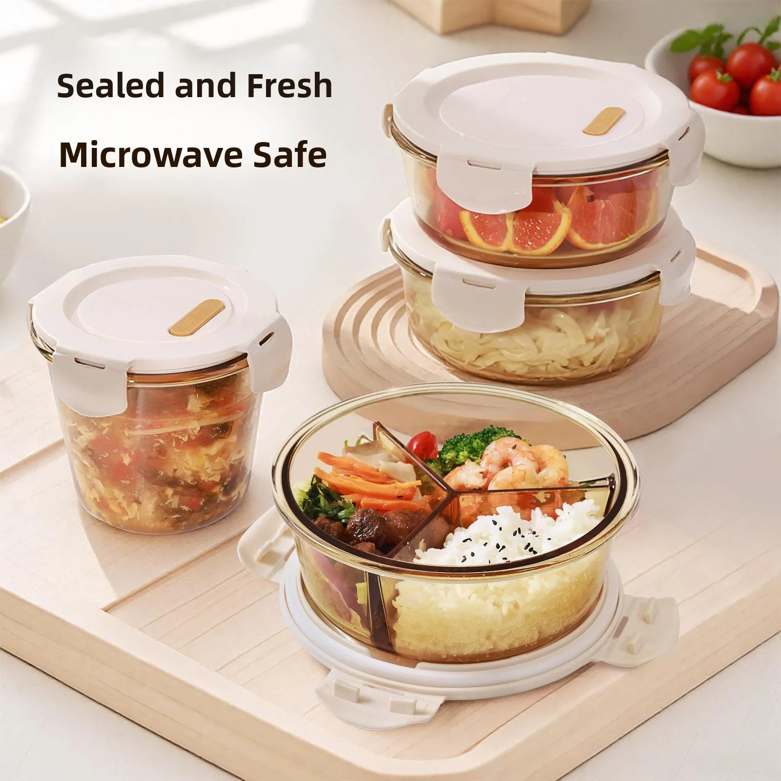 Portable Microwave Safe Lunch Box Set Outdoor Freshness Preservation Divided Glass Container for Office Workers Reusable Bowl
Portable Microwave Safe Lunch Box Set Outdoor Freshness Preservation Divided Glass Container for Office Workers Reusable Bowl
