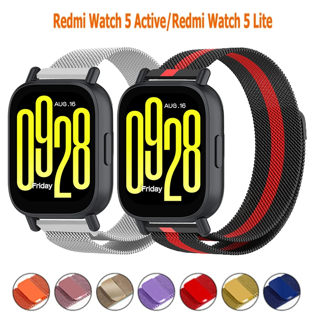 Активный ремешок для Redmi Watch 5, миланская петля для Xiaomi Redmi Watch 5, браслет Active/Lite, браслет из нержавеющей стали Correa Redmi5 Active
Активный ремешок для Redmi Watch 5, миланская петля для Xiaomi Redmi Watch 5, браслет Active/Lite, браслет из нержавеющей стали Correa Redmi5 Active