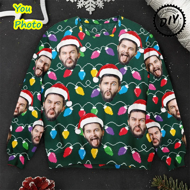 Custom Photo Face Sweatshirts For Men Women Diy Mens Funny Christmas Hoodie Clothes Full Print Kids Christmas Gifts
Custom Photo Face Sweatshirts For Men Women Diy Mens Funny Christmas Hoodie Clothes Full Print Kids Christmas Gifts