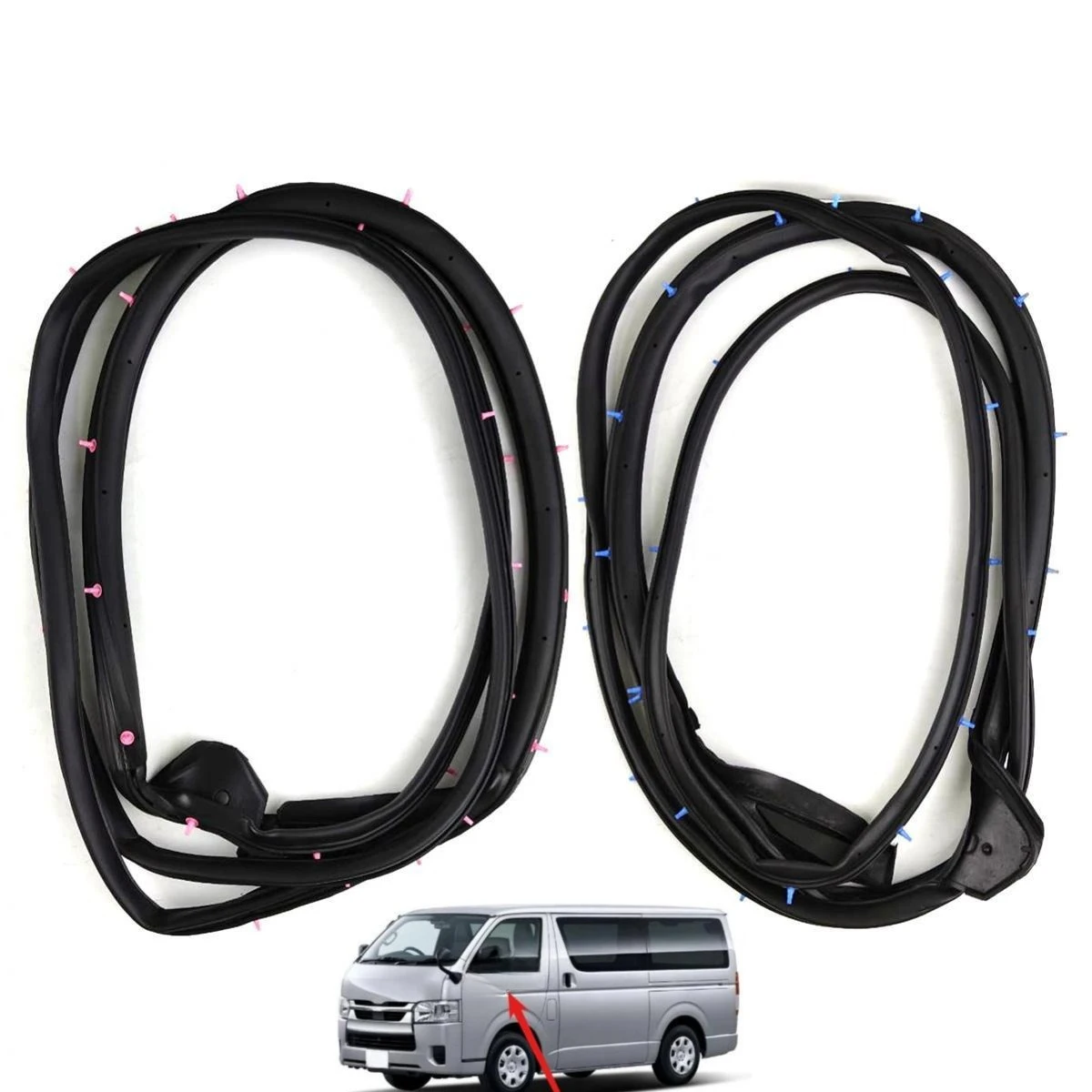 1 Pcs Front Door Rubber Seal with Clips Shell for TOYOTA HIACE 2005-2018 67861-26050 Weather Strip for HIACE Protect Rubber
1 Pcs Front Door Rubber Seal with Clips Shell for TOYOTA HIACE 2005-2018 67861-26050 Weather Strip for HIACE Protect Rubber