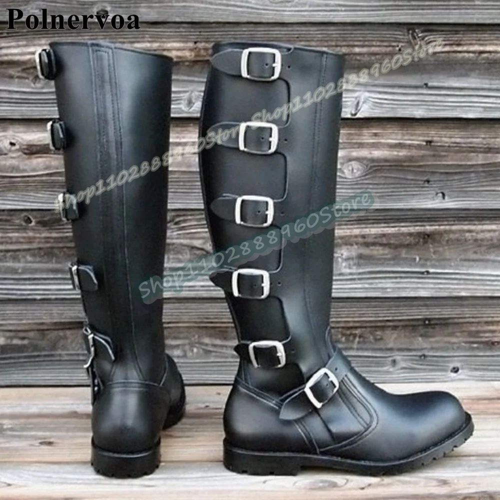 Trendy Knee High Black Buckle Strappy Men Boots Flats Party Shoes For Men Side Zipper Banquet Catwalk 2026 Fashionable Men Pumps
Trendy Knee High Black Buckle Strappy Men Boots Flats Party Shoes For Men Side Zipper Banquet Catwalk 2026 Fashionable Men Pumps