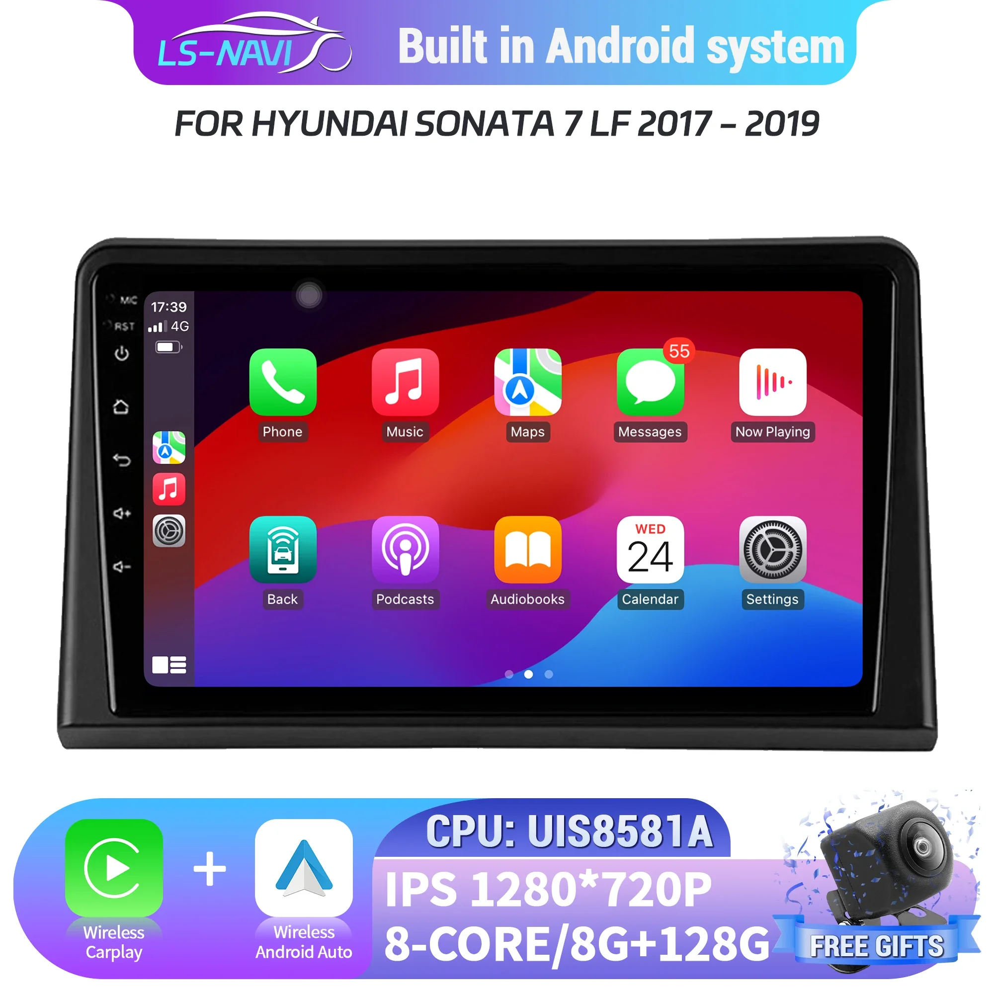 Car Radio 4G GPS For Hyundai Sonata 7 LF 2017-2019 Android 14 Navigation Wireless Carplay Android Auto Multimedia Screen Stereo
Car Radio 4G GPS For Hyundai Sonata 7 LF 2017-2019 Android 14 Navigation Wireless Carplay Android Auto Multimedia Screen Stereo