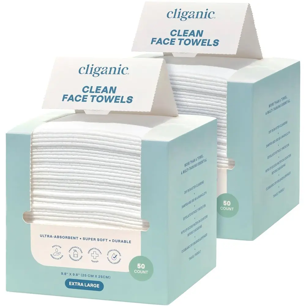 Ultra-Absorbent Disposable XL Makeup Remover Wipes - 100 Count, Hypoallergenic, Suitable for All Skin Types
Ultra-Absorbent Disposable XL Makeup Remover Wipes - 100 Count, Hypoallergenic, Suitable for All Skin Types