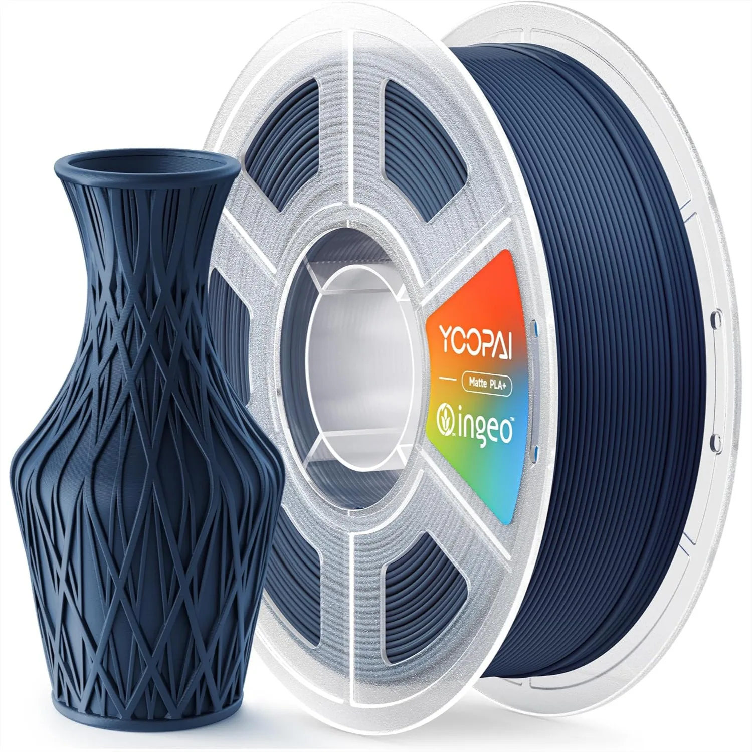 PLA+ Matte Filament 1.75mm, Soft Matte Finish, Reduced Layer Lines, 1KG 3D Printer Filament, Navy Blue
PLA+ Matte Filament 1.75mm, Soft Matte Finish, Reduced Layer Lines, 1KG 3D Printer Filament, Navy Blue