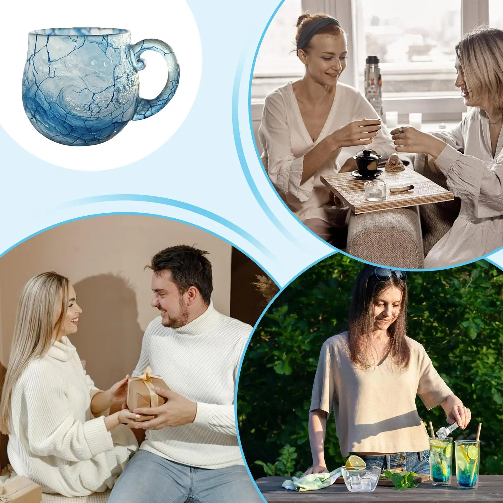 Морская стеклянная волнистая кружка, контейнер для напитков ручной работы, кружка для питья с ручкой для горячего кофе, сока, молочных напитков, гостиной, офиса
Морская стеклянная волнистая кружка, контейнер для напитков ручной работы, кружка для питья с ручкой для горячего кофе, сока, молочных напитков, гостиной, офиса