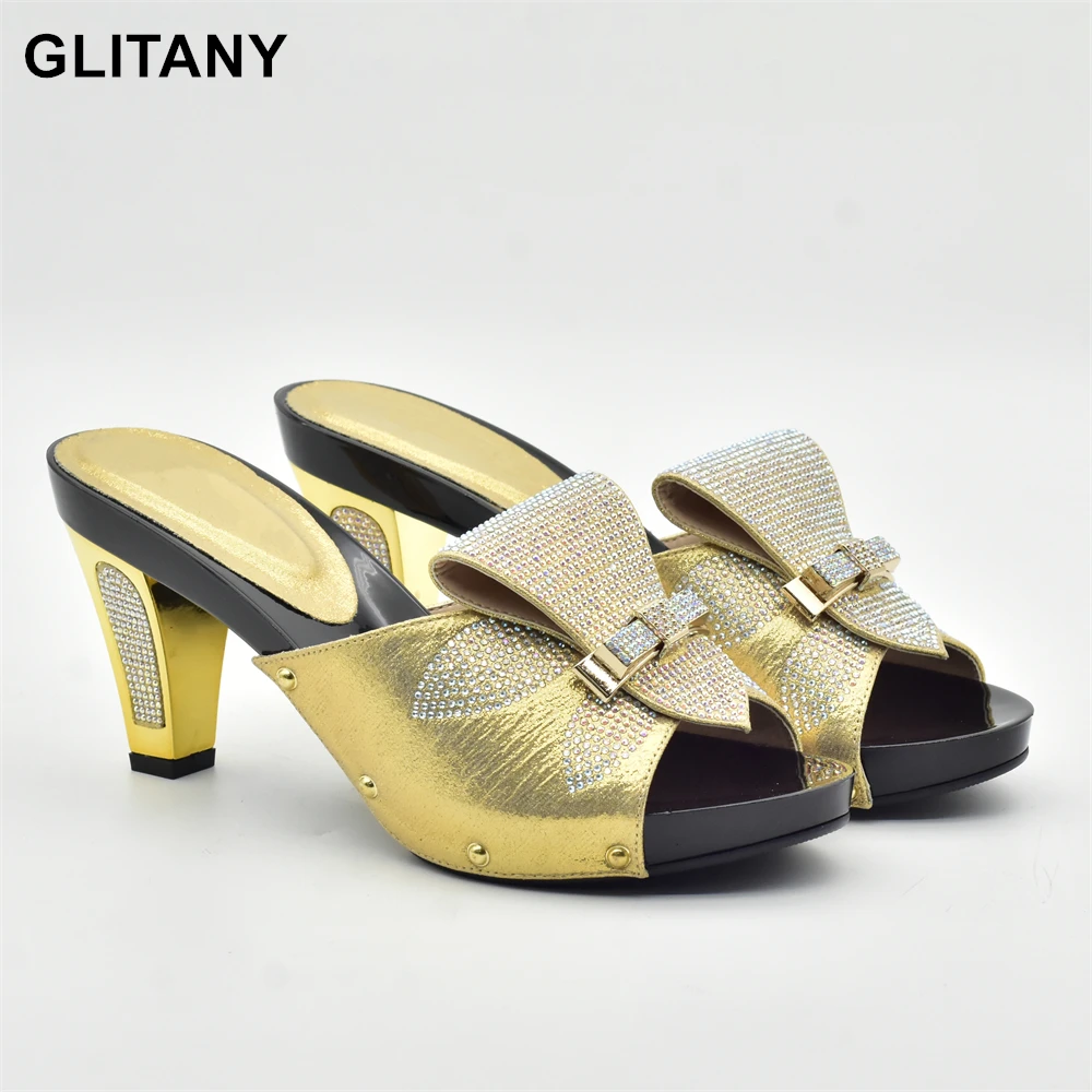 Latest Gold Color Wedding Shoes Woman Open Toe Ladies Pumps Shoes Party Wedding Shoes Decorated with Rhinestone Elegant Shoes
Latest Gold Color Wedding Shoes Woman Open Toe Ladies Pumps Shoes Party Wedding Shoes Decorated with Rhinestone Elegant Shoes