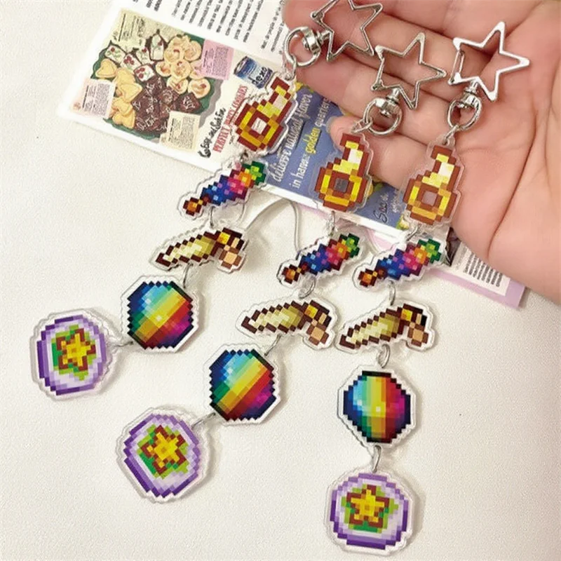 Stardew Valley Prismatic Shard Rabbit's Foot Cosplay Acrylic Key Chain Ornament Keychain Bag Mermaid's Pendant Jewelry Gifts
Stardew Valley Prismatic Shard Rabbit's Foot Cosplay Acrylic Key Chain Ornament Keychain Bag Mermaid's Pendant Jewelry Gifts