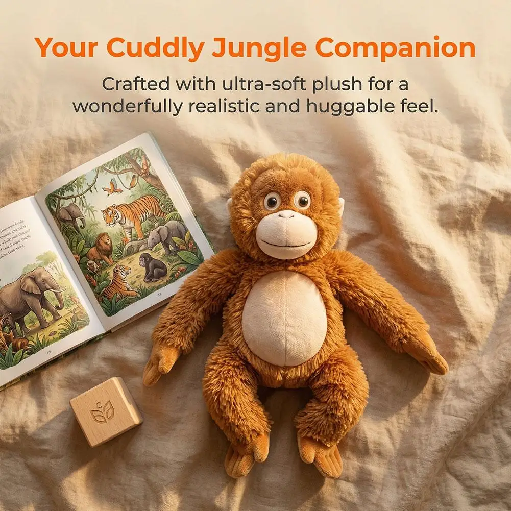 Creative Monkey Plush Toy, Super Gorilla Orangutan Stuffed Doll Soft Fluffy Plush Fabric Huggable Cute Room Decoration
Creative Monkey Plush Toy, Super Gorilla Orangutan Stuffed Doll Soft Fluffy Plush Fabric Huggable Cute Room Decoration