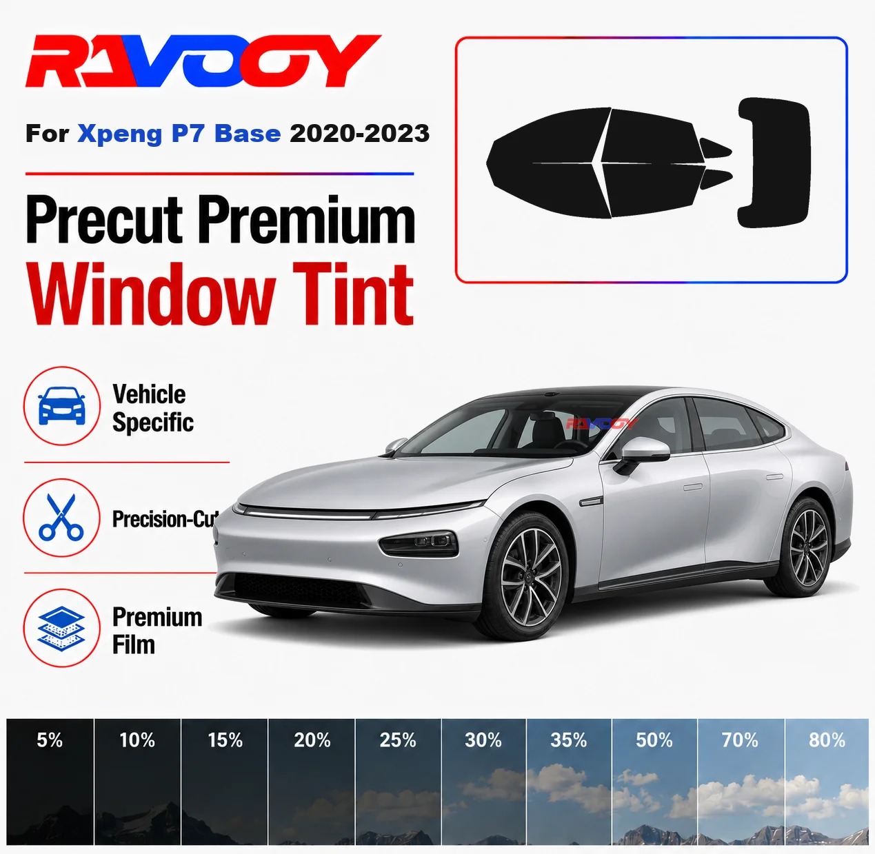 Premium Precut Window Tint Kit Front Rear Windows Rear Windshield For Xpeng P7 Base 2020-2023 Complete Set Nano Ceramic Film
Premium Precut Window Tint Kit Front Rear Windows Rear Windshield For Xpeng P7 Base 2020-2023 Complete Set Nano Ceramic Film