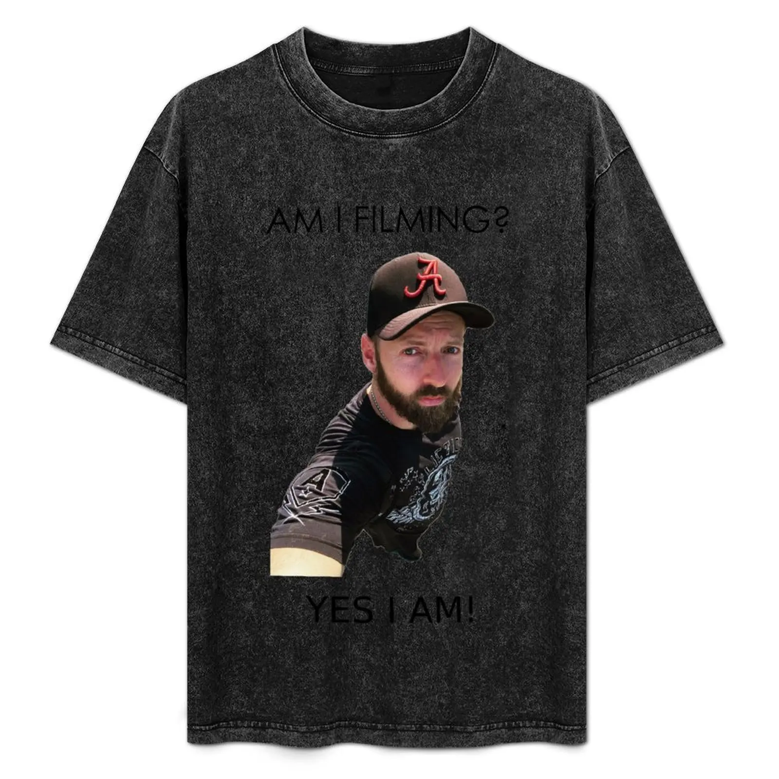 Harald Baldr Am I Filming Yes I Am! T-Shirt Casual Fashion Short Sleeve Cotton T-Shirt
Harald Baldr Am I Filming Yes I Am! T-Shirt Casual Fashion Short Sleeve Cotton T-Shirt