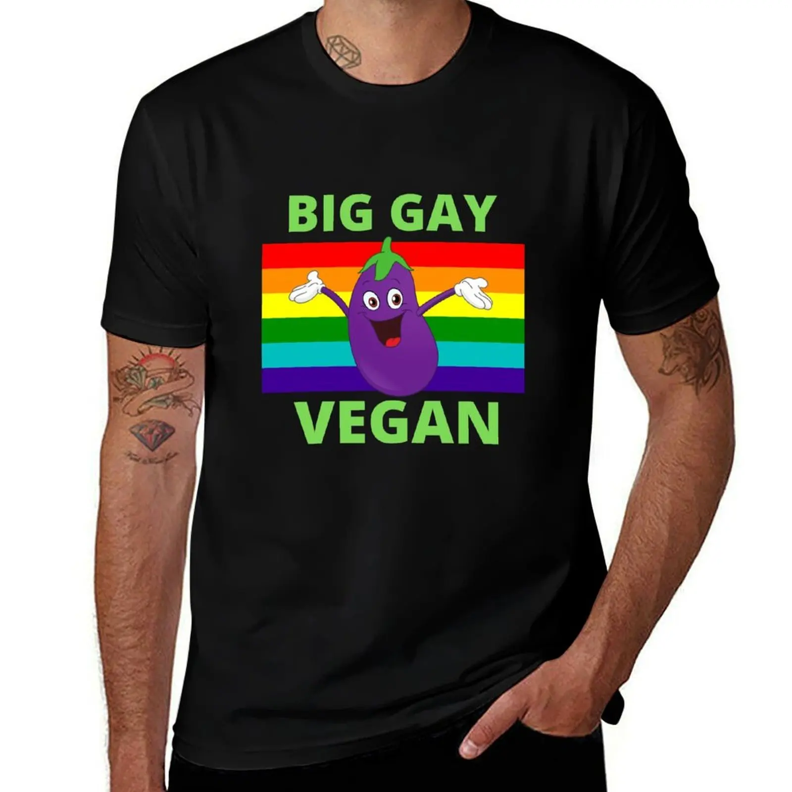 Big Gay Vegan T-Shirt man t shirts for men t shirt man designer t shirts for man cotton T-Shirt
Big Gay Vegan T-Shirt man t shirts for men t shirt man designer t shirts for man cotton T-Shirt
