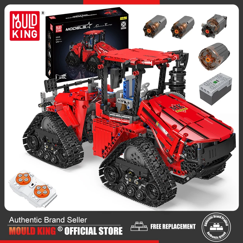 Mould King 18020 Technical Car Building Block MOC-35270 Pneumatic Crawler Tractor Model Assembly Truck Brick Toys Kids Gifts
Mould King 18020 Technical Car Building Block MOC-35270 Pneumatic Crawler Tractor Model Assembly Truck Brick Toys Kids Gifts