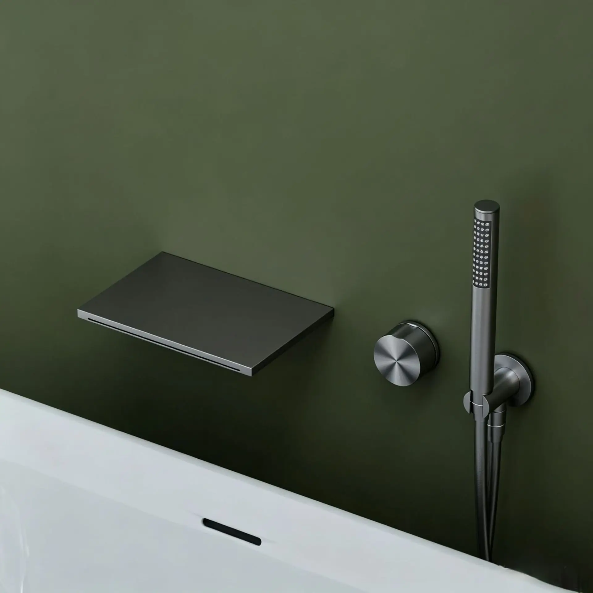 Minimalist Concealed In Wall Waterfall Hot Cold All Copper Bathtub Faucet Embedded Pre buried Box for Basin Bathtub
Minimalist Concealed In Wall Waterfall Hot Cold All Copper Bathtub Faucet Embedded Pre buried Box for Basin Bathtub