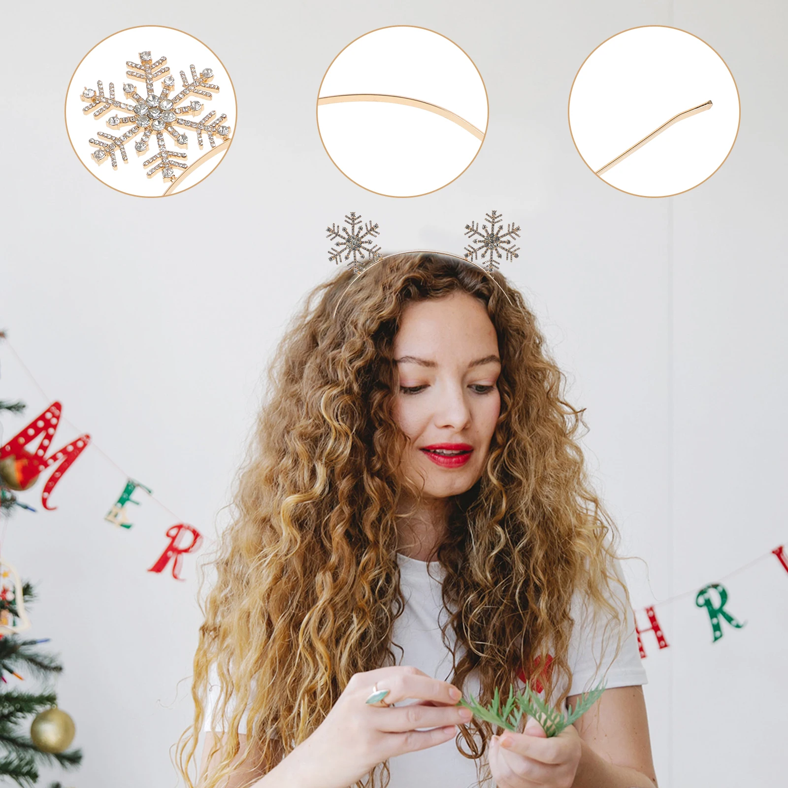 Rhinestone Christmas Headband Snowflake Hair Band Women Party Accessory Festival Headdress Cosplay Props
Rhinestone Christmas Headband Snowflake Hair Band Women Party Accessory Festival Headdress Cosplay Props