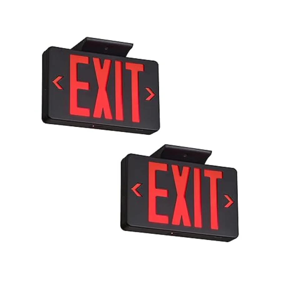 Exit Sign With, LED Emergency Light With Battery Backup, UL Listed, AC 120/277V, Commercial Lights for Business
Exit Sign With, LED Emergency Light With Battery Backup, UL Listed, AC 120/277V, Commercial Lights for Business