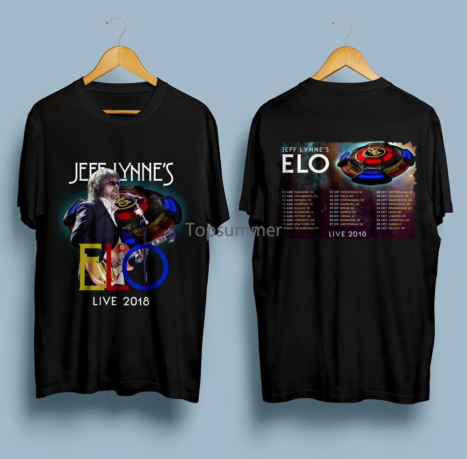 New Jeff Lynne'S Elo Best Live 2018 Tour T-Shirt Size S 3Xl T Shirts Short Sleeve Leisure Fashion Summer
New Jeff Lynne'S Elo Best Live 2018 Tour T-Shirt Size S 3Xl T Shirts Short Sleeve Leisure Fashion Summer
