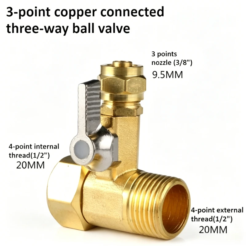 Brass Ball Valve 1/2 '' To 3/8 '' Water Purifier Adapter Gardening Water Ball Valve Faucet Connector Hardware Accessories
Brass Ball Valve 1/2 '' To 3/8 '' Water Purifier Adapter Gardening Water Ball Valve Faucet Connector Hardware Accessories