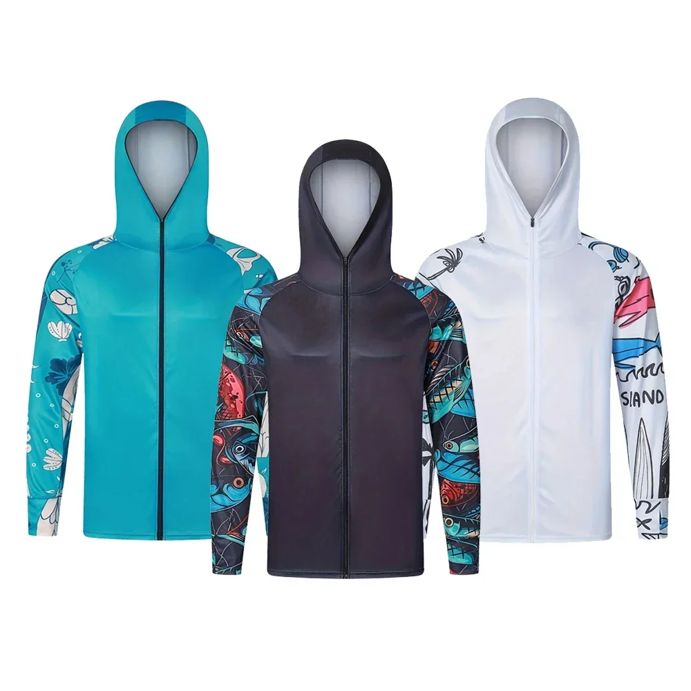 Fishing Wear Sun-Protection Anti-UV UPF 50+ Long sleeved Zipper Hooded Jersey Fishing Hiking Clothes
Fishing Wear Sun-Protection Anti-UV UPF 50+ Long sleeved Zipper Hooded Jersey Fishing Hiking Clothes