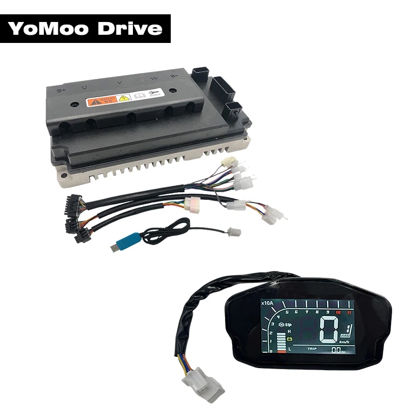 VOTOL EM100 EM-100 FOC BLDC Brushless DC 100A Programmable Controller with DKD Display For QS 2KW 3KW Electric Motor
VOTOL EM100 EM-100 FOC BLDC Brushless DC 100A Programmable Controller with DKD Display For QS 2KW 3KW Electric Motor