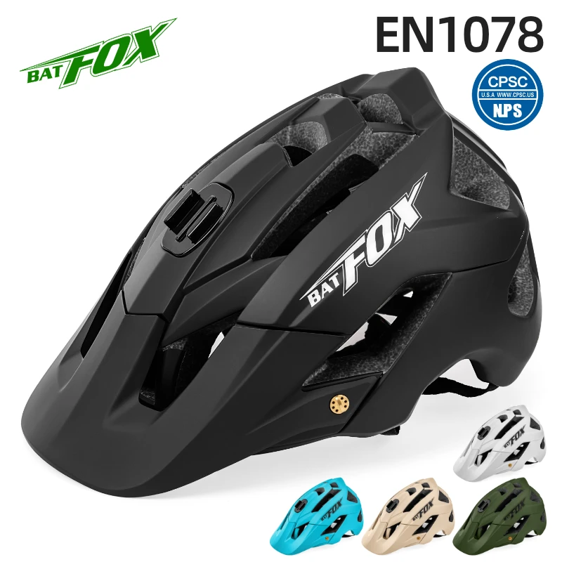 BATFOX Helmet with Go Pro Base 56-62CM Off-Road Speed Reduction Adult Mountain Bike Helmet Breathable Bike Helmet with 13 Vents
BATFOX Helmet with Go Pro Base 56-62CM Off-Road Speed Reduction Adult Mountain Bike Helmet Breathable Bike Helmet with 13 Vents