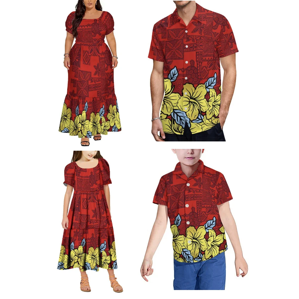 2026 New Family Set - Customizable Pattern Design Polynesian Tribal Design Women'S And Girls' Dresses - Men'S And Boys' Shirts
2026 New Family Set - Customizable Pattern Design Polynesian Tribal Design Women'S And Girls' Dresses - Men'S And Boys' Shirts