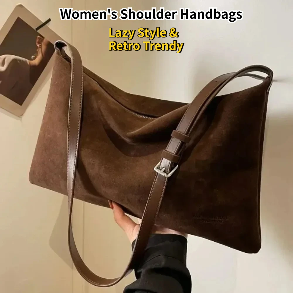 Новая женская сумка через плечо в стиле ретро в ленивом стиле, коричневый кошелек, черная большая сумка, женские сумки на плечо, дорожные сумки через плечо
Новая женская сумка через плечо в стиле ретро в ленивом стиле, коричневый кошелек, черная большая сумка, женские сумки на плечо, дорожные сумки через плечо