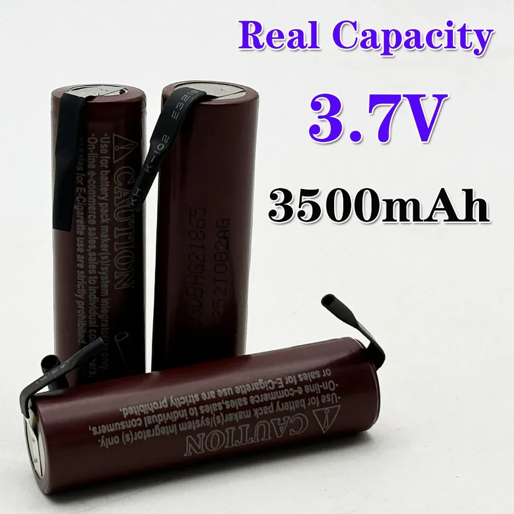 18650 HG2 3500mAh 3.7V Lithium Battery Continuous 25A Discharge for High-Drain Applications Rechargeable Battery
18650 HG2 3500mAh 3.7V Lithium Battery Continuous 25A Discharge for High-Drain Applications Rechargeable Battery