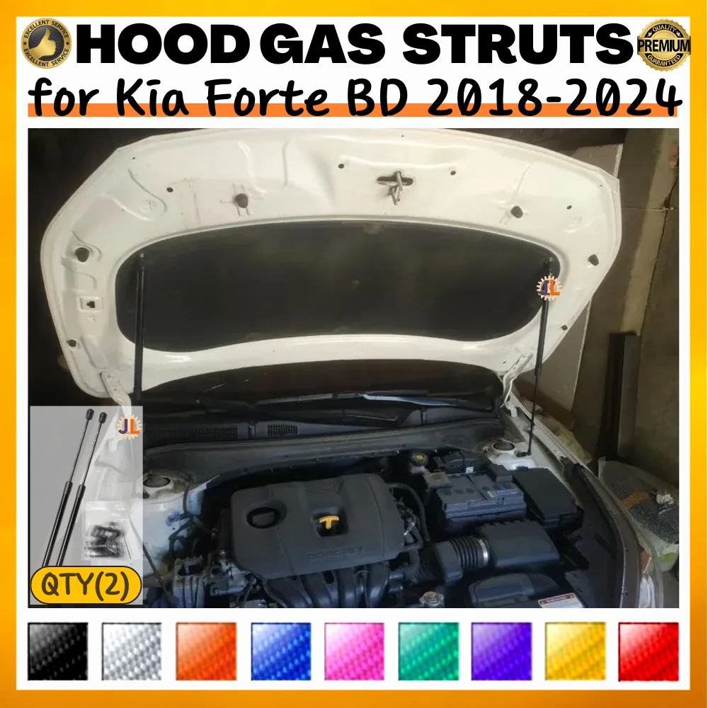 Qty(2) Hood Struts for Kia Forte BD for Kia Cerato 2018-2024 Front Bonnet Modify Lift Supports Dampers Gas Spring Shock Absorber
Qty(2) Hood Struts for Kia Forte BD for Kia Cerato 2018-2024 Front Bonnet Modify Lift Supports Dampers Gas Spring Shock Absorber