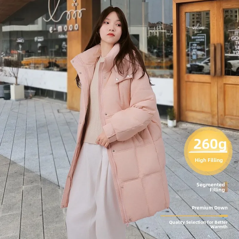 Elegant Long Over-Knee Hooded down Jacket Sweet Fashionable Korean Style Casual Warm Nylon Fabric Daily Wear Duck down Filling
Elegant Long Over-Knee Hooded down Jacket Sweet Fashionable Korean Style Casual Warm Nylon Fabric Daily Wear Duck down Filling