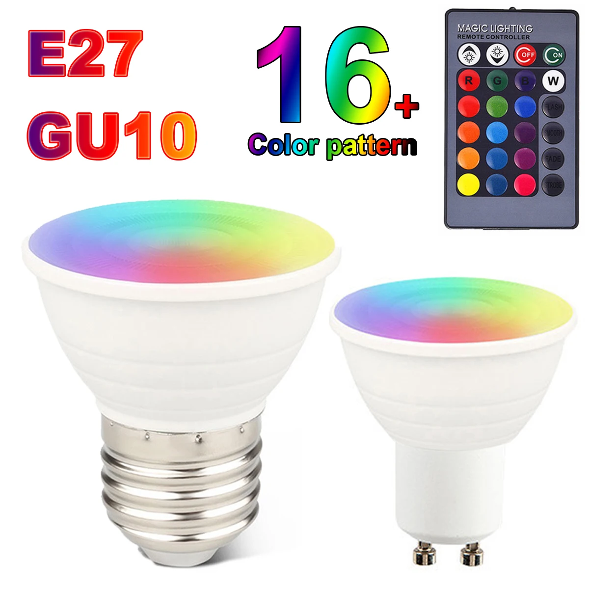 LED Light Bulb 16 Color Changeable Lamp Blub Color Change Dimmable Blub with Remote Control for Party Banquet Decorative Lights
LED Light Bulb 16 Color Changeable Lamp Blub Color Change Dimmable Blub with Remote Control for Party Banquet Decorative Lights