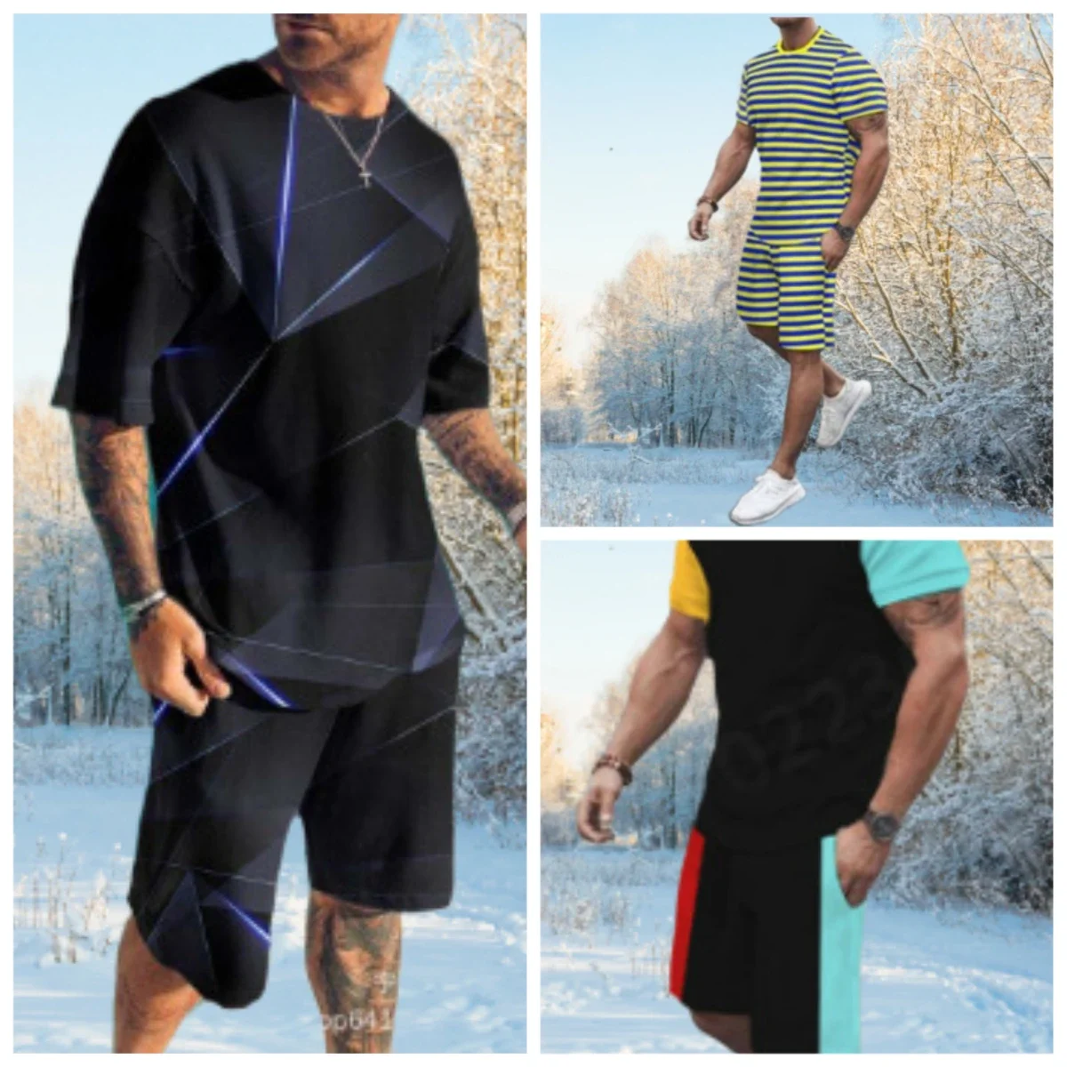 25 Men's Summer Cool Summer Colorful Light Series 3D Comfortable Short Sleeve Set T-shirt Short Outdoor Sports Casual Street Top
25 Men's Summer Cool Summer Colorful Light Series 3D Comfortable Short Sleeve Set T-shirt Short Outdoor Sports Casual Street Top
