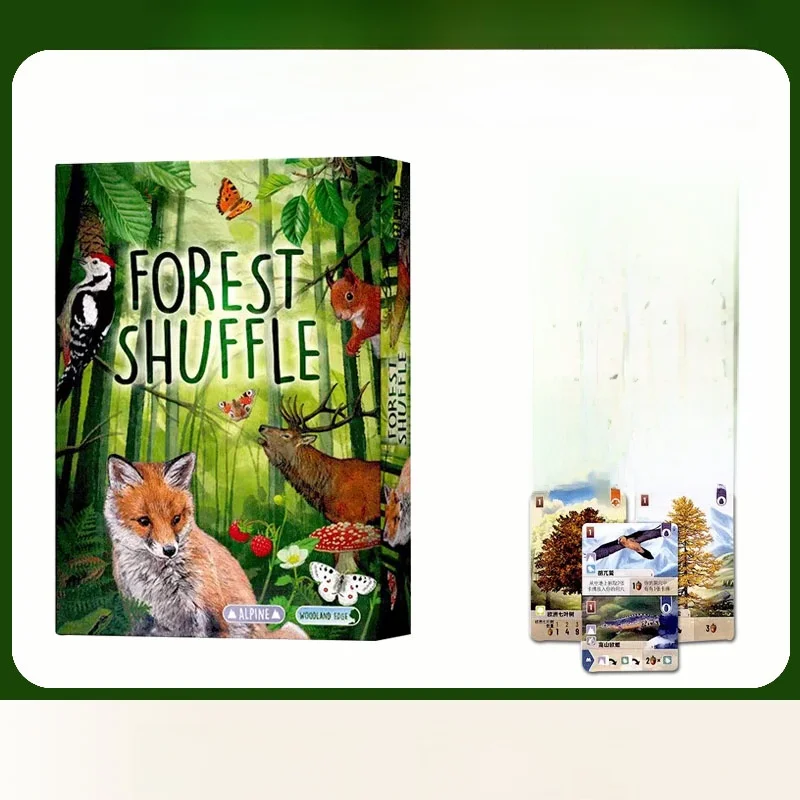 Forest Shuffle Tabletop Game Multiplayer Casual Party German Style Basic 2 Expansion Board Game for 2-5 Players
Forest Shuffle Tabletop Game Multiplayer Casual Party German Style Basic 2 Expansion Board Game for 2-5 Players