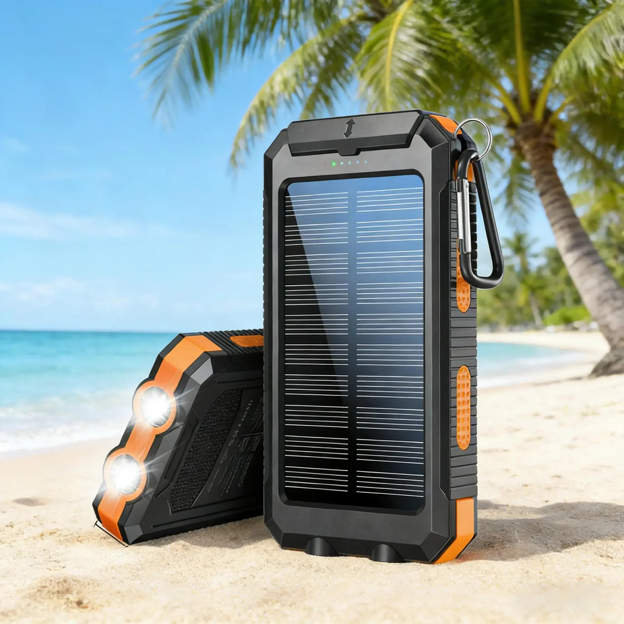 Открытый аккумулятор на солнечной энергии 10000 мАч Компас Светодиодный фонарик Быстрая зарядка Кемпинг Туризм Приключения
Открытый аккумулятор на солнечной энергии 10000 мАч Компас Светодиодный фонарик Быстрая зарядка Кемпинг Туризм Приключения