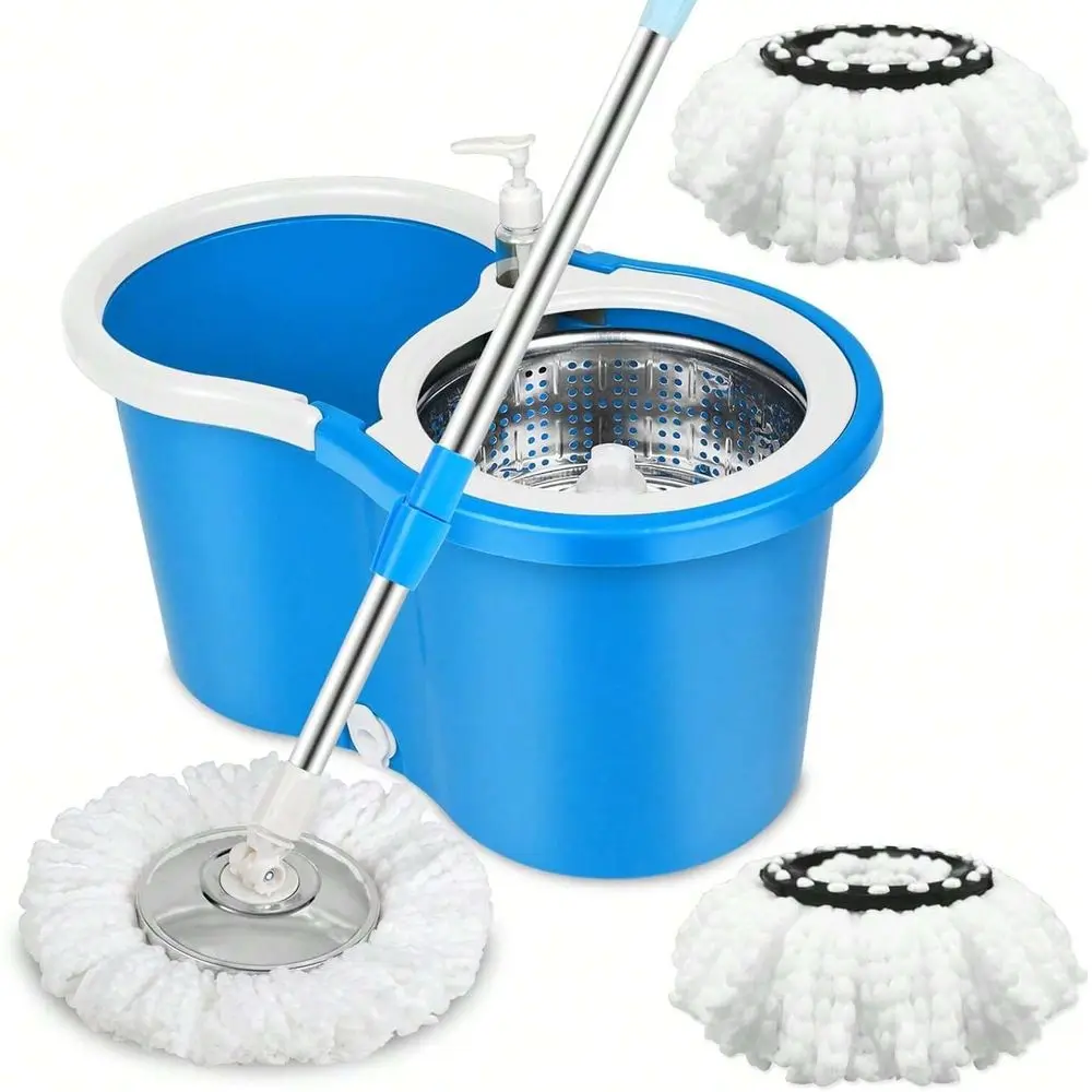 And Bucket Set, And Bucket With Wringer Set, 360Spin Kit With 2 Extra Microfiber Replacement Heads, Spinning Mo Mop
And Bucket Set, And Bucket With Wringer Set, 360Spin Kit With 2 Extra Microfiber Replacement Heads, Spinning Mo Mop