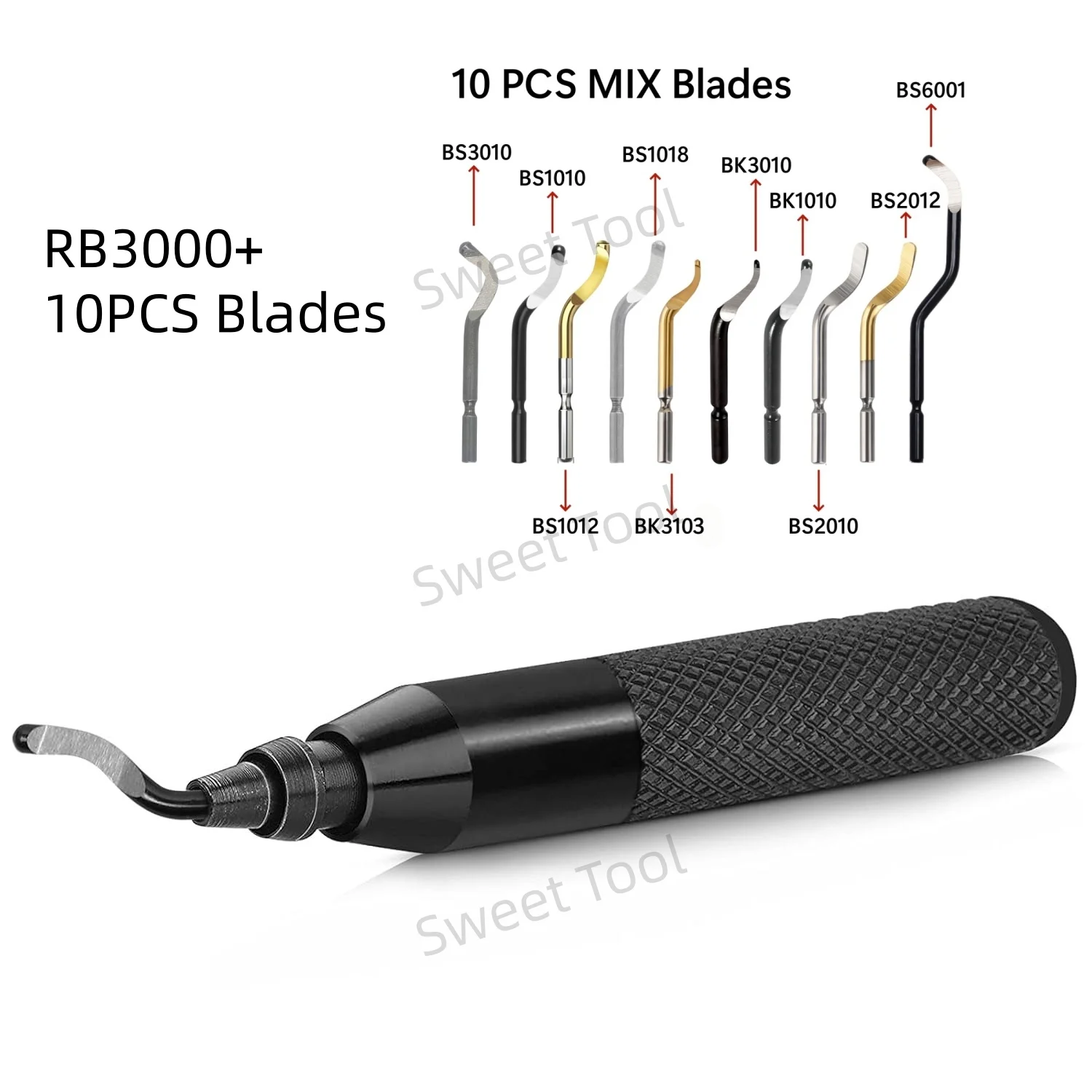 10 шт., набор вращающихся лезвий для удаления заусенцев с ручкой RB3000, набор инструментов для удаления заусенцев, ручной инструмент для удаления заусенцев для меди, алюминия, пластика, стали
10 шт., набор вращающихся лезвий для удаления заусенцев с ручкой RB3000, набор инструментов для удаления заусенцев, ручной инструмент для удаления заусенцев для меди, алюминия, пластика, стали