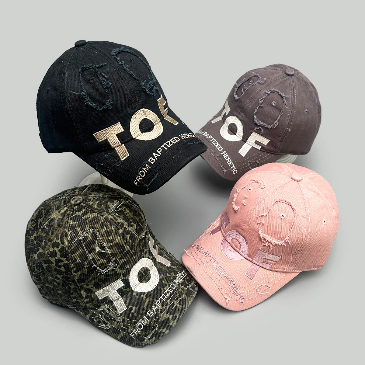 New Embroidered TOF Letters Broken Style Leopard Print Men Women Baseball Hats Sunshade Versatile Personal Peaked Caps Fashion
New Embroidered TOF Letters Broken Style Leopard Print Men Women Baseball Hats Sunshade Versatile Personal Peaked Caps Fashion
