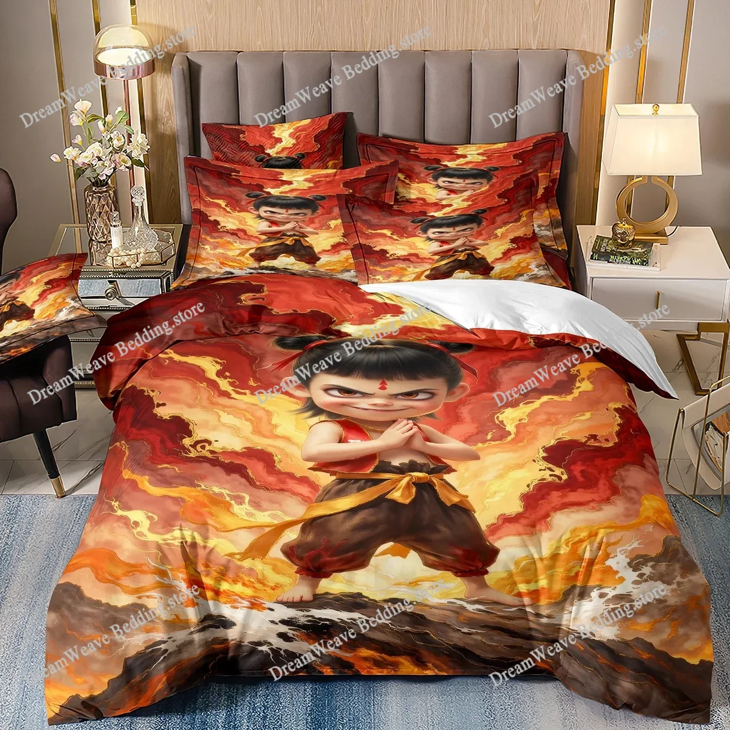 2025 Chinese Animation Nezha Quilt Cover3D Printing Home Bedding Comforter Set Adult Comforter Set Children's Quilt Cover963
2025 Chinese Animation Nezha Quilt Cover3D Printing Home Bedding Comforter Set Adult Comforter Set Children's Quilt Cover963