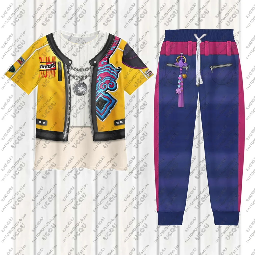 Autumn Winter Y2k Sweatshirts Cosplay Casual Pants Kpop Demon Hunters Top Rumi Kpop Cosplay T shirt Rumi Pajamas Set Halloween
Autumn Winter Y2k Sweatshirts Cosplay Casual Pants Kpop Demon Hunters Top Rumi Kpop Cosplay T shirt Rumi Pajamas Set Halloween