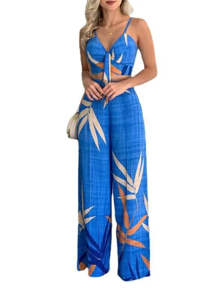 Autumn Winter New Women's Fashion Printed Sexy Short Style Strap V-neck Top Casual Straight Pants Two Piece Set
Autumn Winter New Women's Fashion Printed Sexy Short Style Strap V-neck Top Casual Straight Pants Two Piece Set