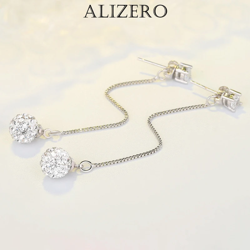 ALIZERO 925 Sterling Silver Crystal Long Tassel Drop Earrings For Women Gorgeous Earring Wedding Party Fashion Jewelry
ALIZERO 925 Sterling Silver Crystal Long Tassel Drop Earrings For Women Gorgeous Earring Wedding Party Fashion Jewelry