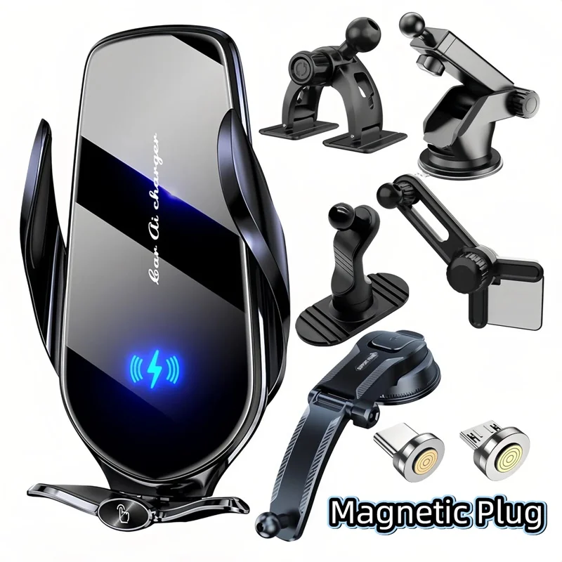 15W Car Phone Wireless Charger Holder Auto Sensing Stand Magnet Plug Mount for Samsung S26 S25 Iphone 17 16 15 14 13 12 Pro Max
15W Car Phone Wireless Charger Holder Auto Sensing Stand Magnet Plug Mount for Samsung S26 S25 Iphone 17 16 15 14 13 12 Pro Max