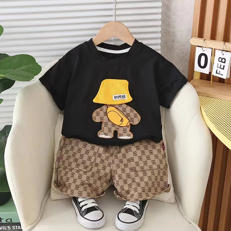 Fashion Toddler Infant Summer Short Sleeve T-Shirt And Shorts 2Pcs Suit Baby Boys Clothes Kids Sport Casual Outfits Children Set
Fashion Toddler Infant Summer Short Sleeve T-Shirt And Shorts 2Pcs Suit Baby Boys Clothes Kids Sport Casual Outfits Children Set