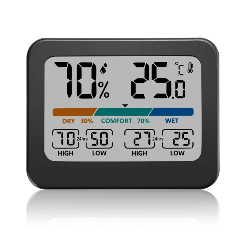 Table/Wall Mount Adsorption Thermometer Hygrometer Electronic Digital Humidity Meter Gauge Temperature
Table/Wall Mount Adsorption Thermometer Hygrometer Electronic Digital Humidity Meter Gauge Temperature