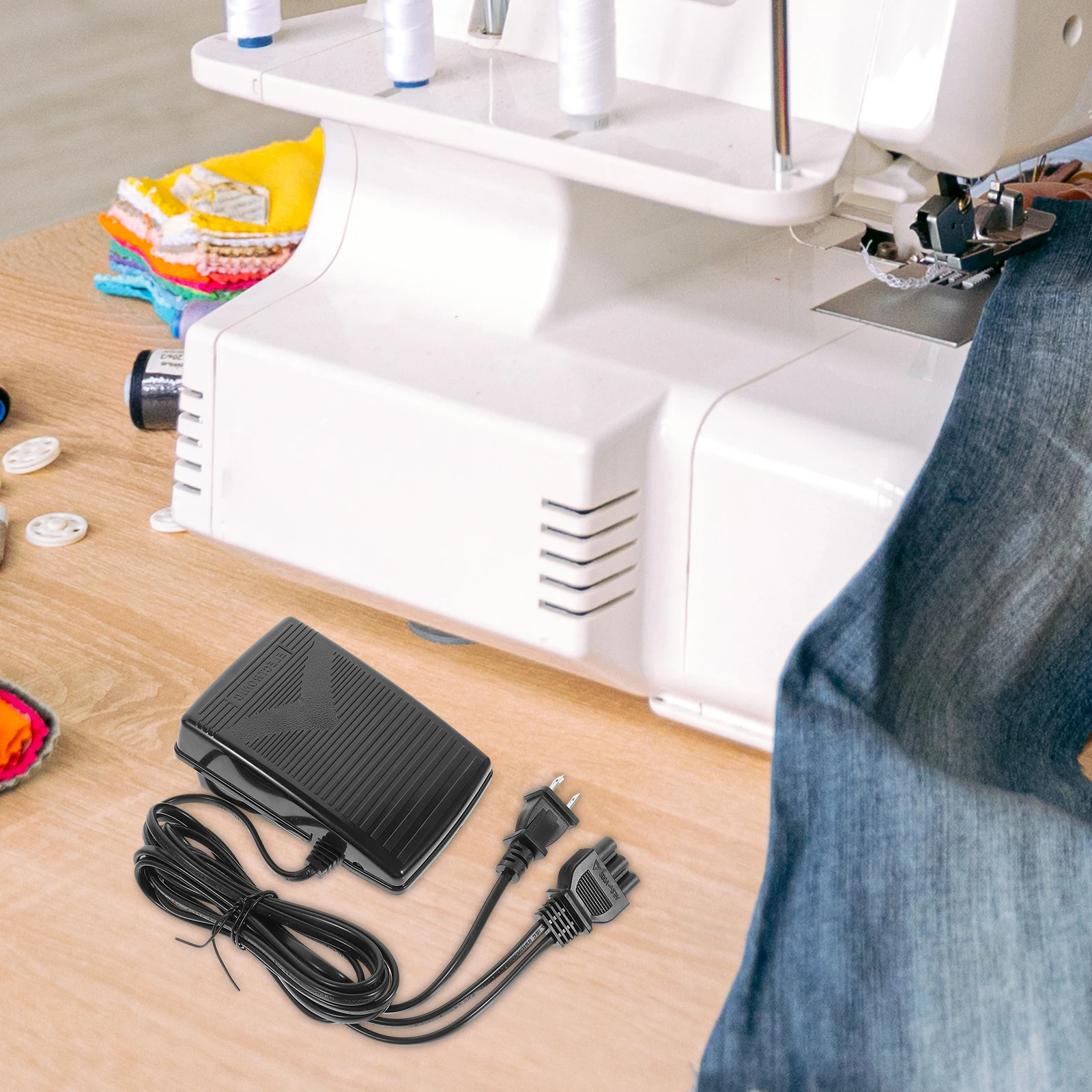 Steady Sewing Machine Pedal Foot for Home Use Safety Replacement Control 644D 734D Household H work Power Cord
Steady Sewing Machine Pedal Foot for Home Use Safety Replacement Control 644D 734D Household H work Power Cord