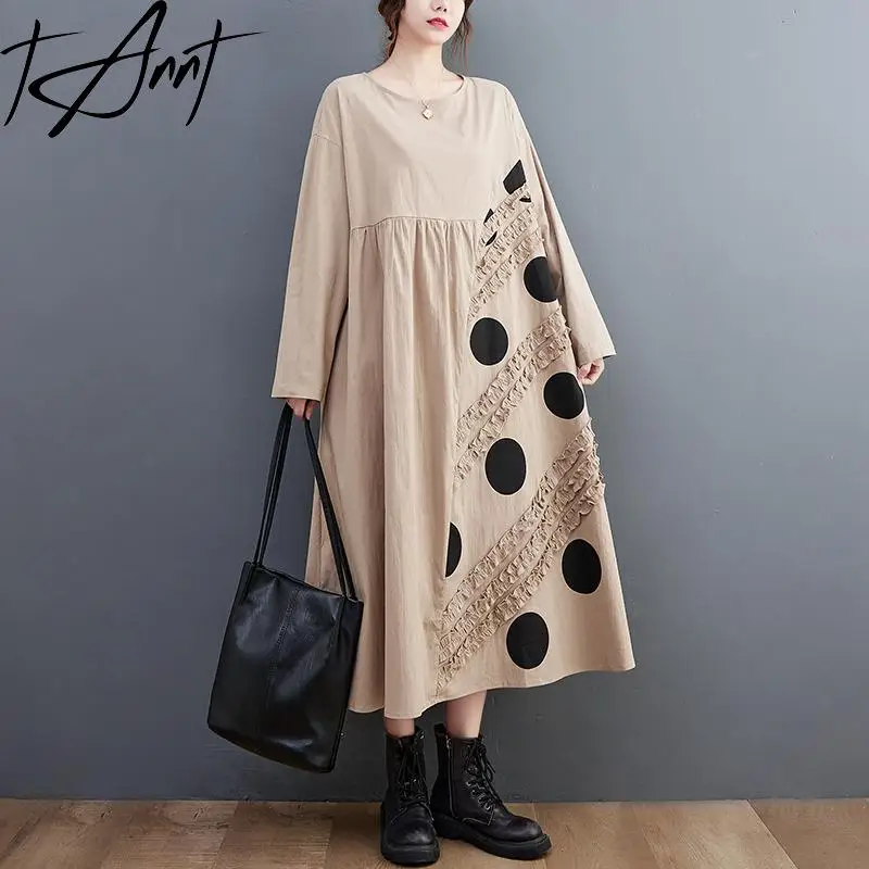 Tannt Women Dress 2025 New Long Sleeves Printing Dresses For Wonen Patchwork Fashion Casual Long Spring Loose Dresses
Tannt Women Dress 2025 New Long Sleeves Printing Dresses For Wonen Patchwork Fashion Casual Long Spring Loose Dresses