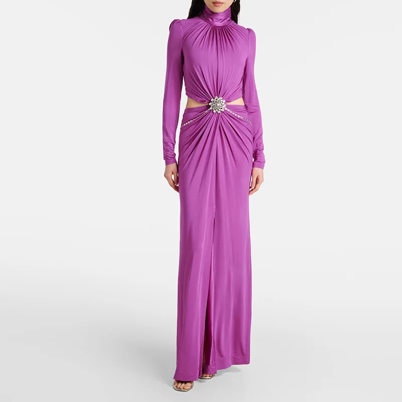 Host Evening Dress Banquet Dress 2026 Early Spring New Waist Hollow Jeweled Stretch Long Dress
Host Evening Dress Banquet Dress 2026 Early Spring New Waist Hollow Jeweled Stretch Long Dress
