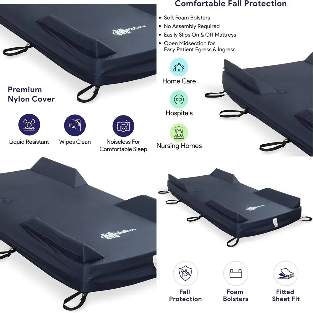 Матрас-накладка из пены для предотвращения падений для больных с избыточным весом с обозначением периметра – 122x203x25 см – Универсальная медицинская накладка на кровать
Матрас-накладка из пены для предотвращения падений для больных с избыточным весом с обозначением периметра – 122x203x25 см – Универсальная медицинская накладка на кровать